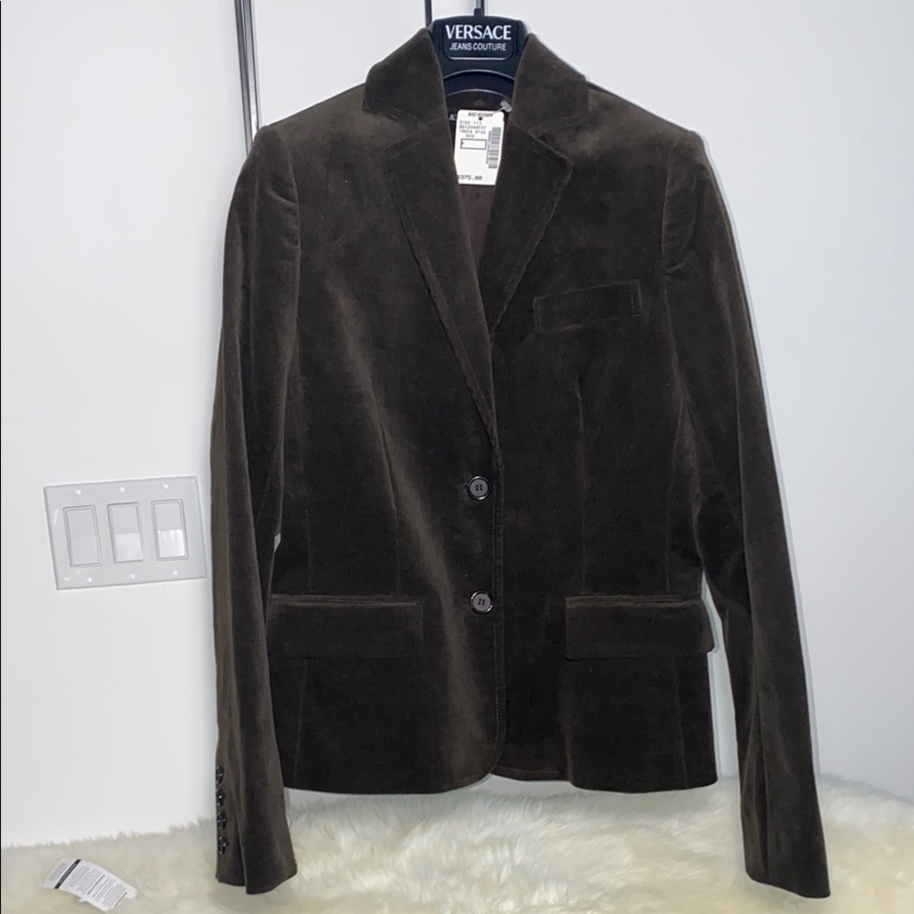 Brown Tailored Blazer with Classic Lapel